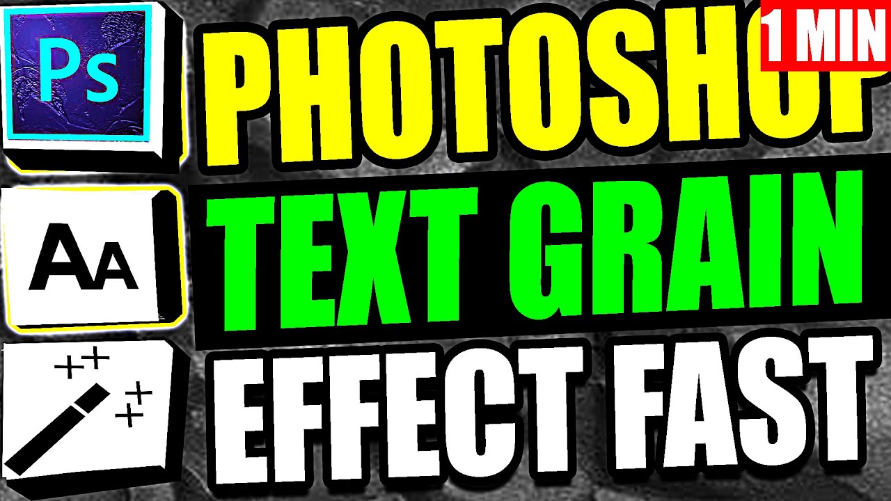Эффект зернистости текста в Adobe Photoshop (пошаговое руководство – полный урок)