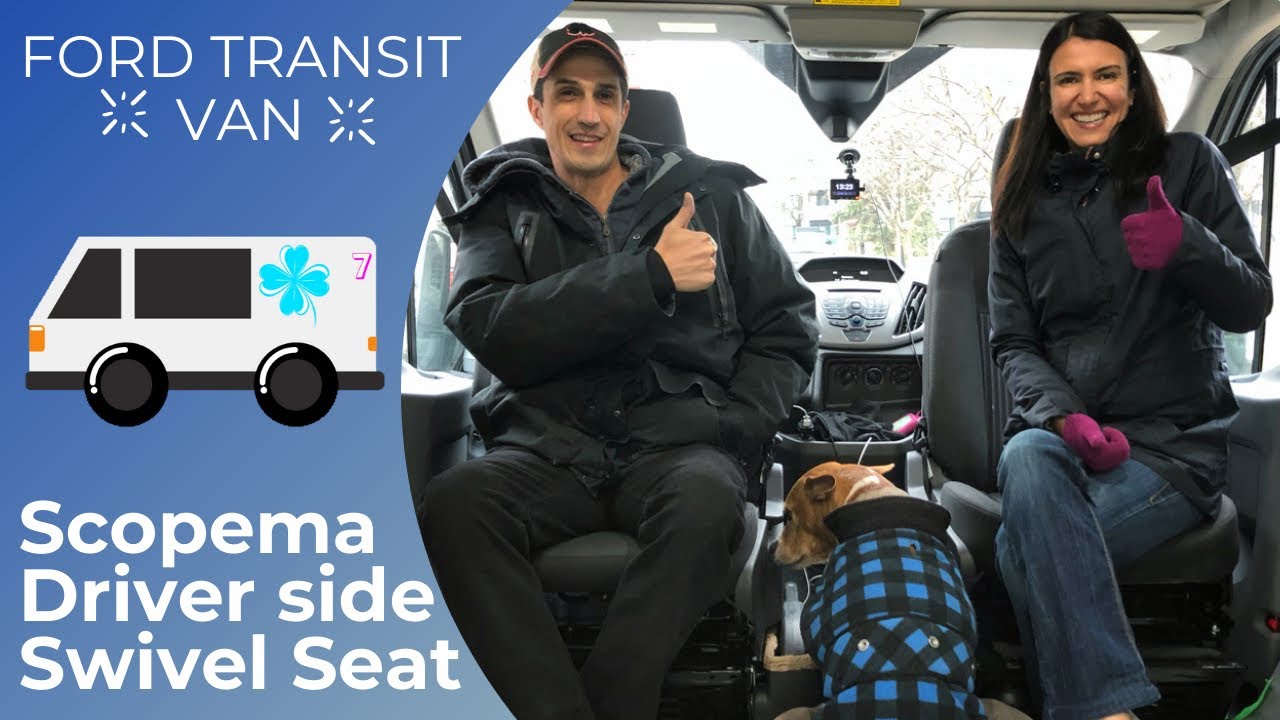 Van Life - поворотное сиденье Scopema со стороны водителя (фургон Ford Transit)