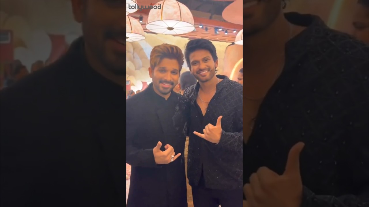 Naveen Polishetty Looks Dapper at Allu Sirish & Nayanika Reception | Silly Monks Tollywood