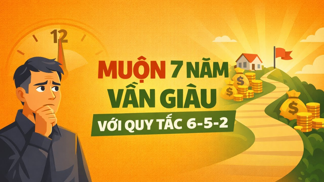 MUỘN 7 NĂM VẪN GIÀU – QUY TẮC 6-5-2 ÍT NGƯỜI DÁM NÓI