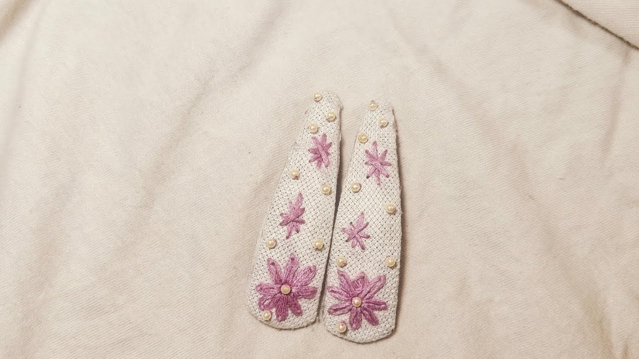 Easy Hand Embroidery Tic Tac Clip| Beginner friendly Tutorial✨