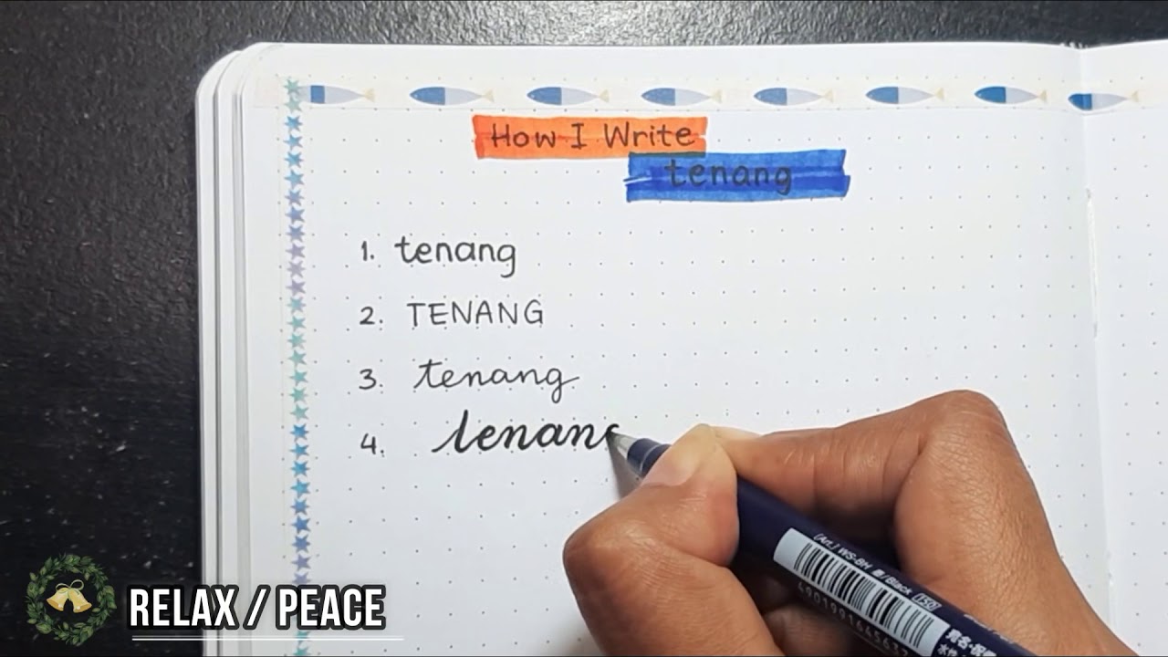Writing Practice Tenang // #tipsmenulis #caramenuliscantik #calligraphypractice #writingpractice