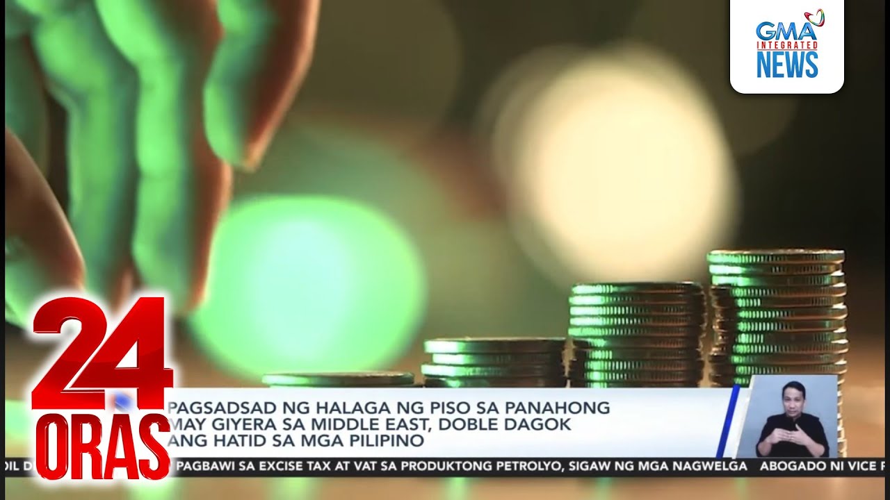 Pagsadsad ng halaga ng piso sa panahong may giyera sa Middle East, doble dagok ang... | 24 Oras