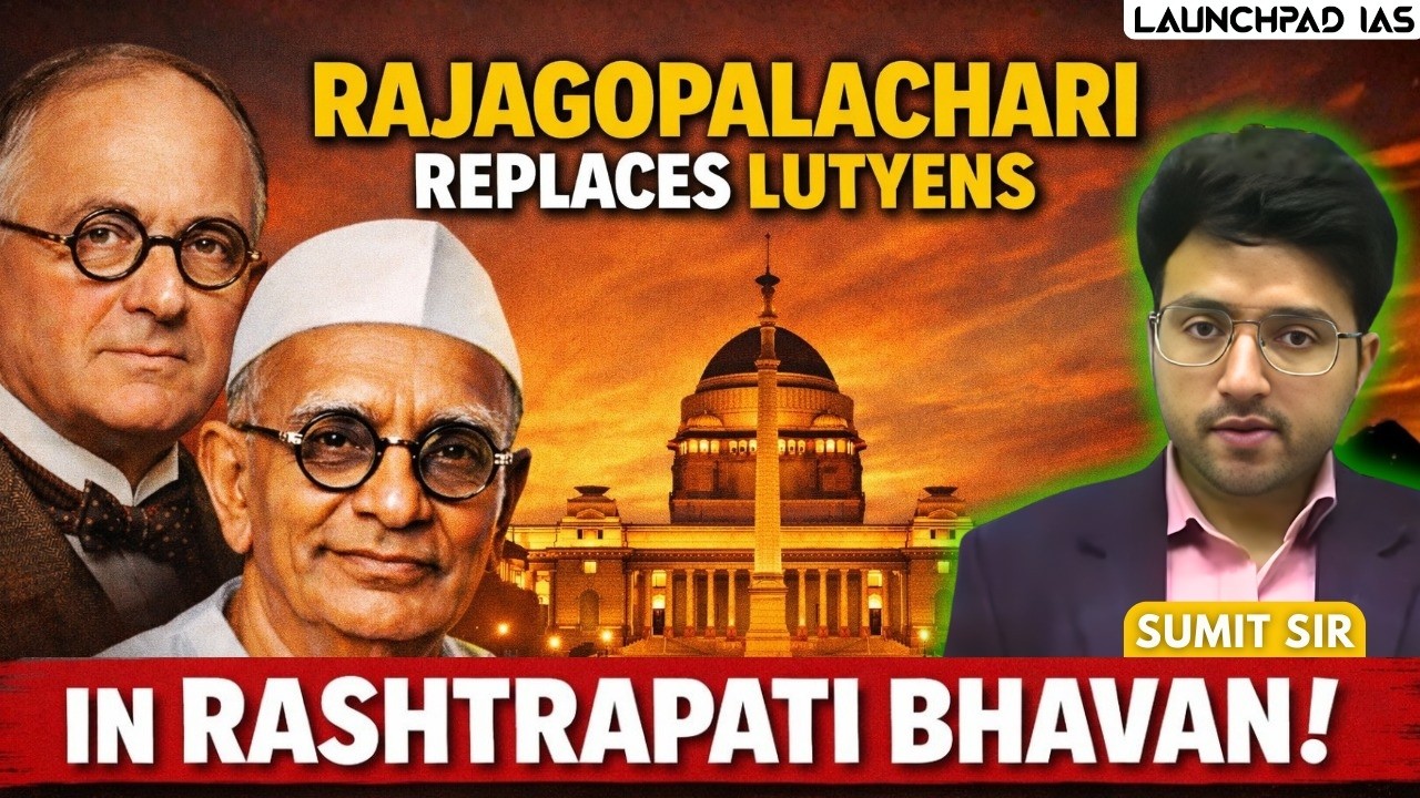 Rajagopalchari Replaces Lutyens in Rashtrapati Bhawan! | Sumit Sir | Best UPSC Coaching | 9700796000