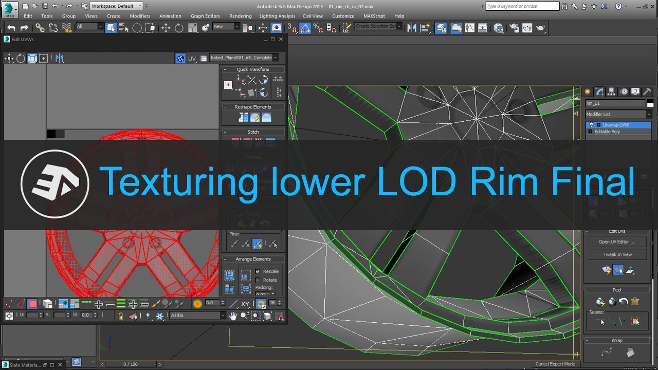 3ds Max - Texturing lower LOD 19