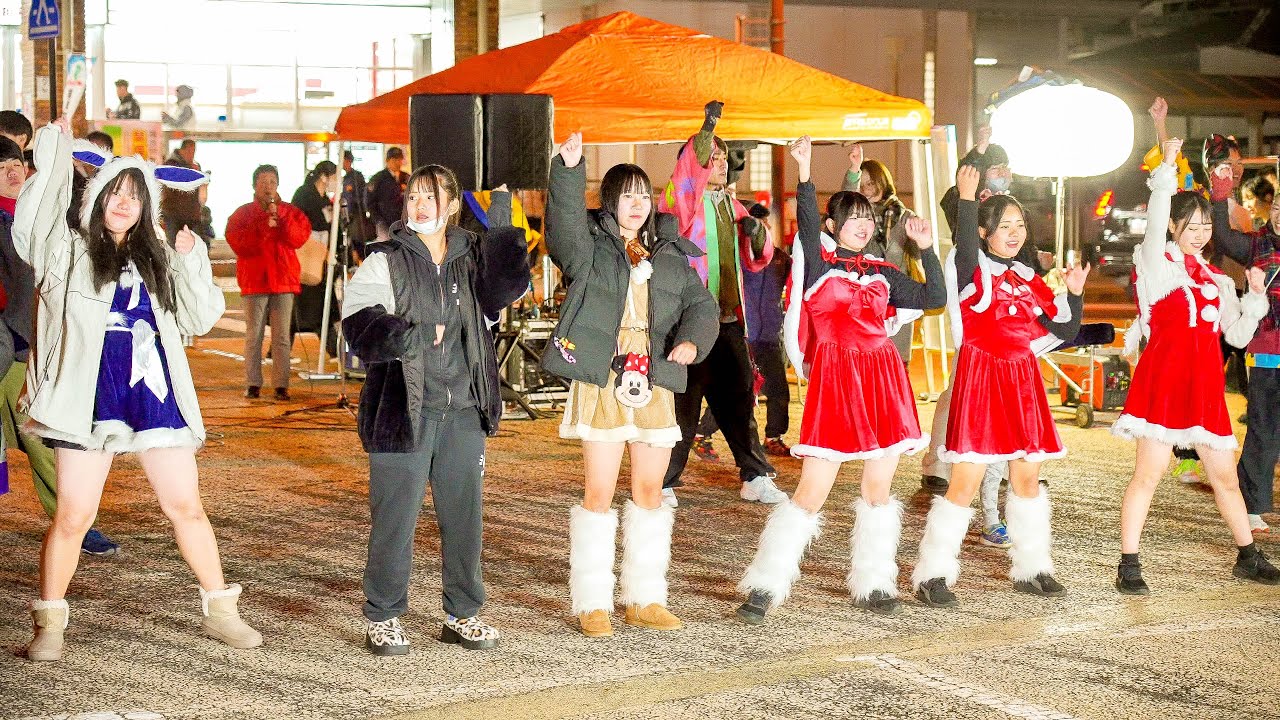 [4K] 総踊り『アニバサラ』　瑞浪バサラカーニバル 2024（バサカニ） 前夜祭 (中央)