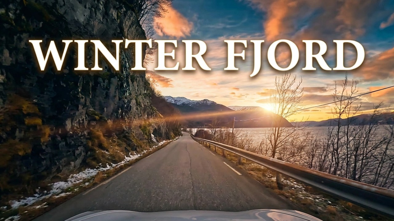 Epic Winter Fjord Drive | Ortnevik → Bjordal → Oppedal → Matre (Sognefjorden)