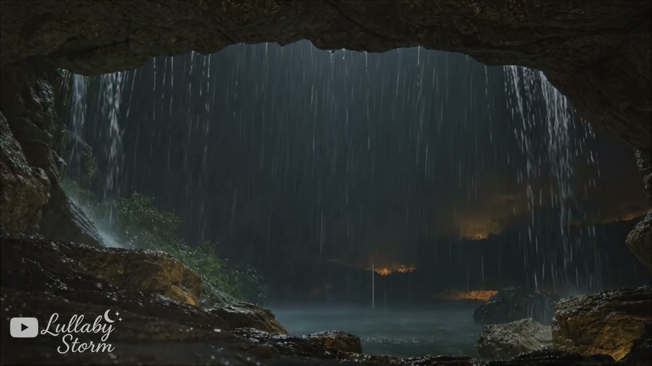 ASMR Rain Inside a Hidden Cave 🌧️ Deep Sleep & Relaxation in Nature’s Sanctuary