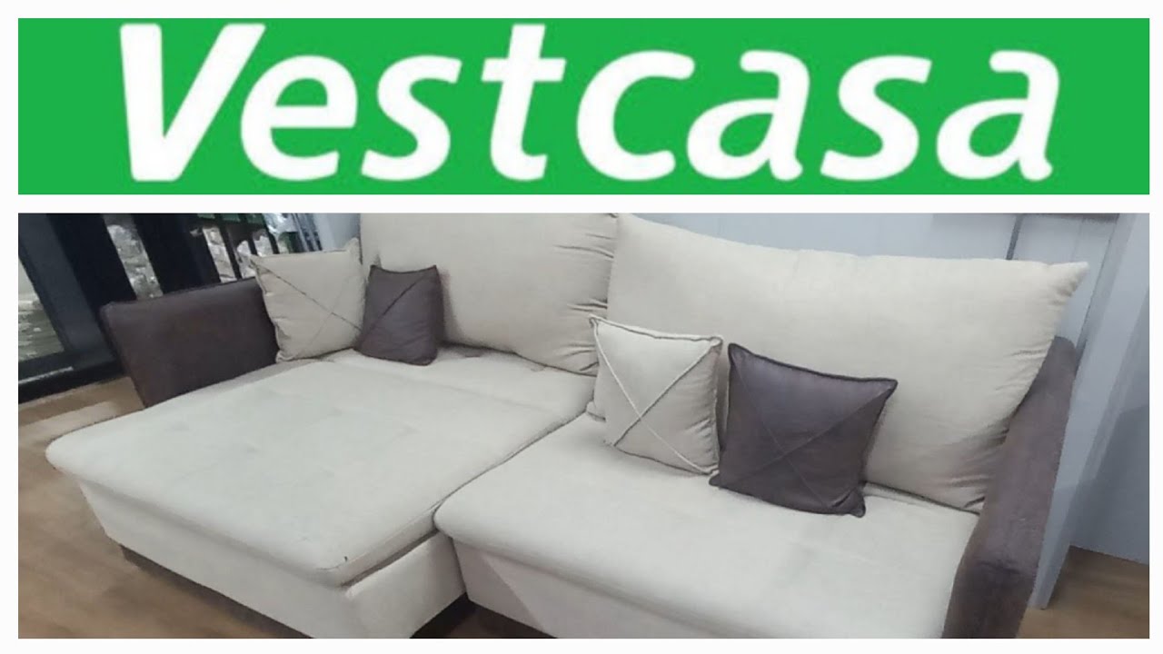 Sofás da Mega Vestcasa, Todos os modelos Promoções, Preços, tamanhos.