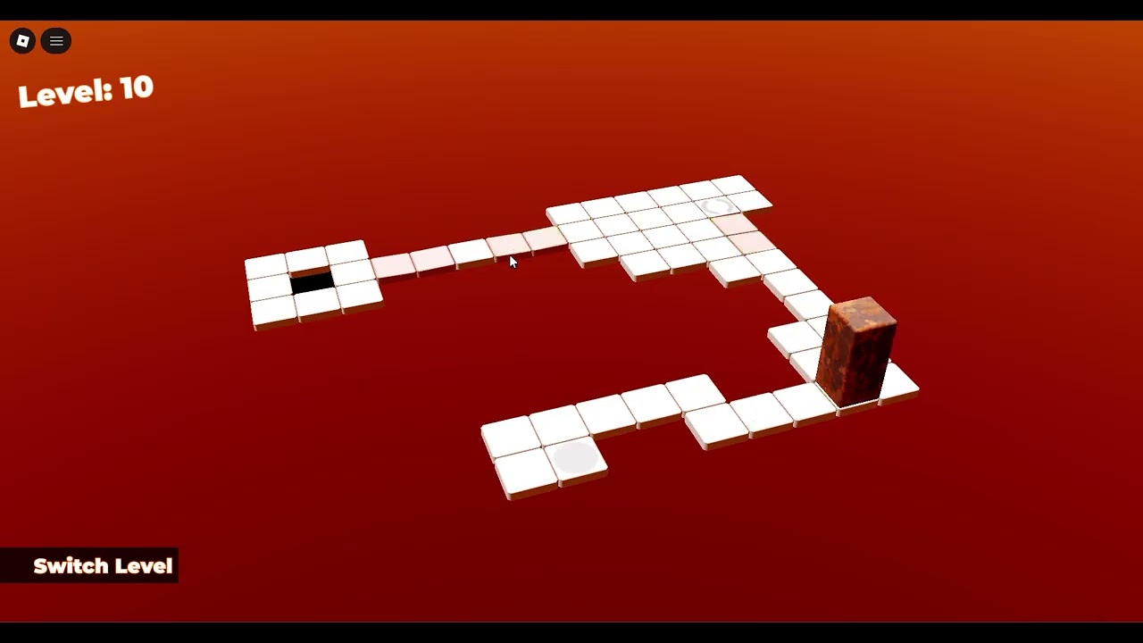 Level 10 of Bloxorz