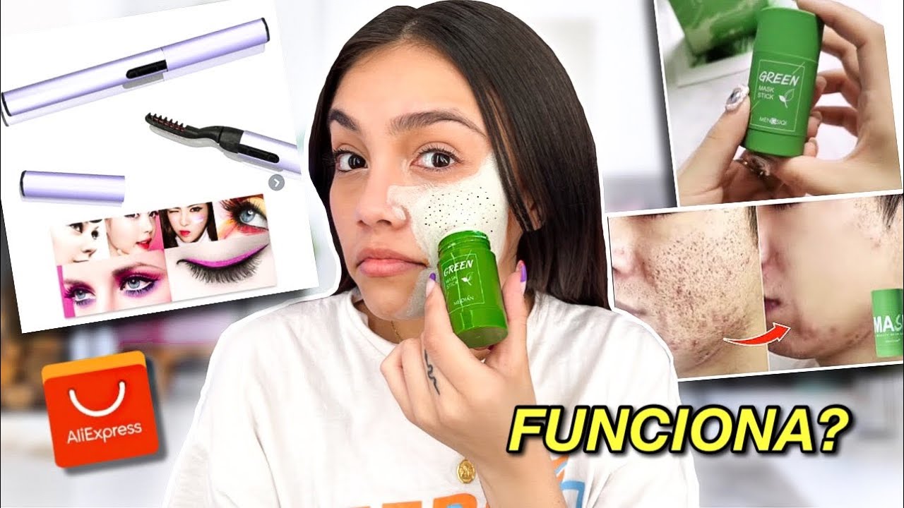 ABRINDO PRODUTOS QUE COMPREI POR R$1,50 NO ALIEXPRESS *GREEN MASK STICK*