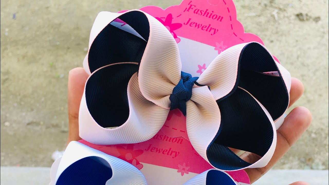 Moño 🎀 Boutique tres puntadas 🧵 😍🎀 pasó a paso
