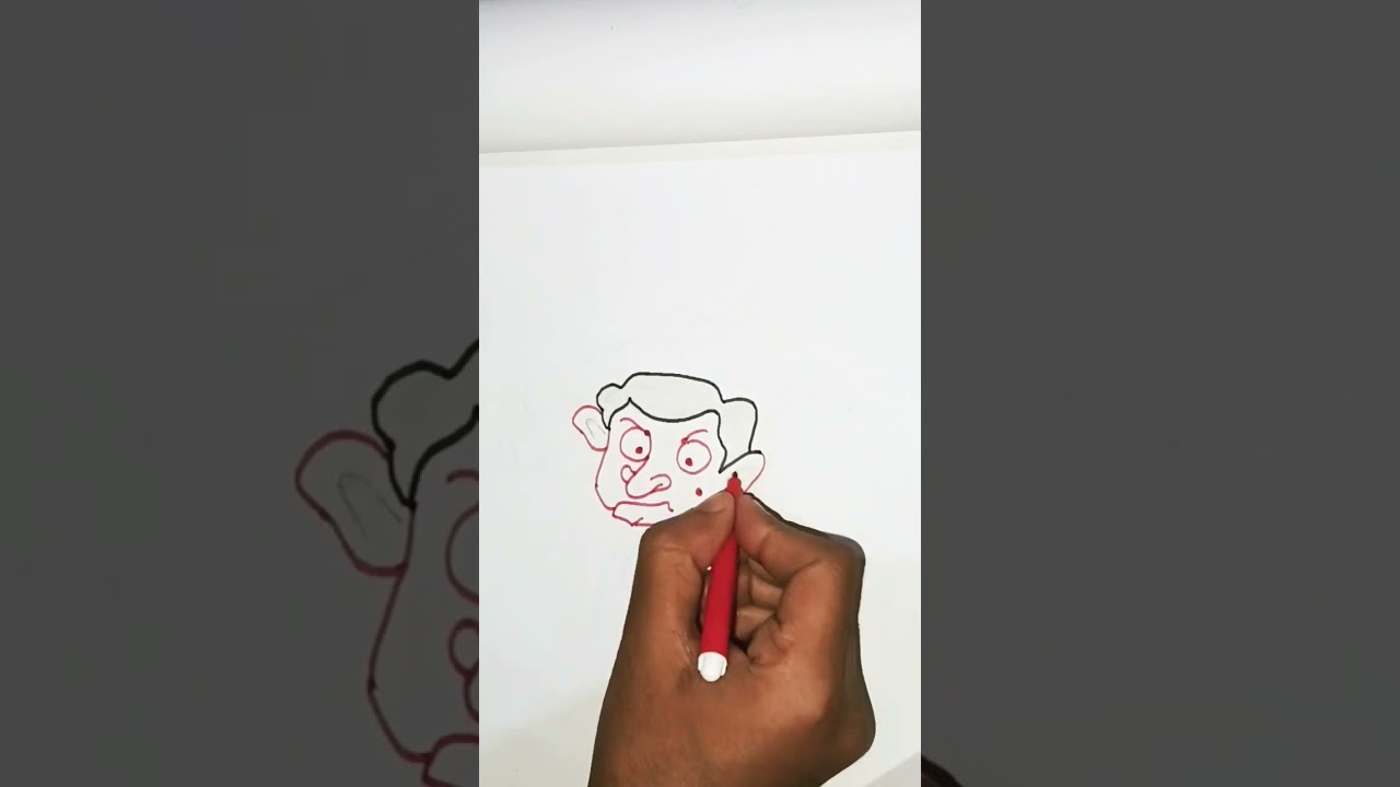 Easy drawing of Mr.Bean | beautiful smile 