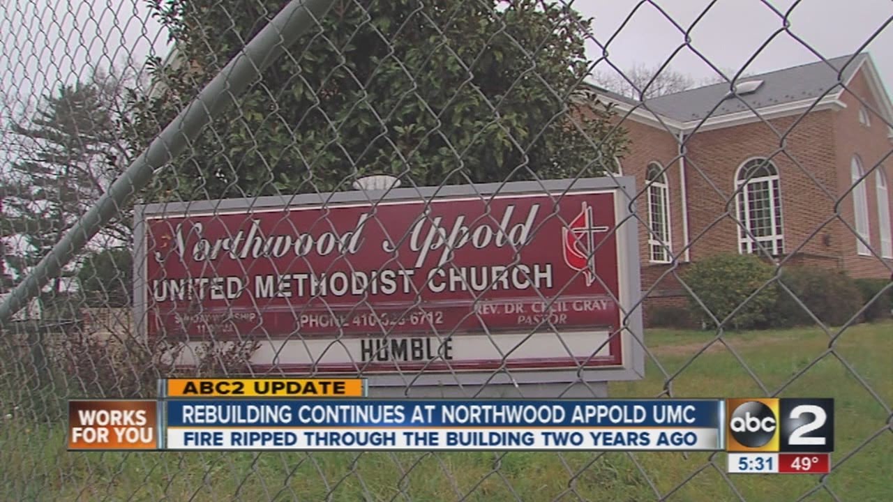 Rebuilding continues at Northwood Appold UMC after devastating fire