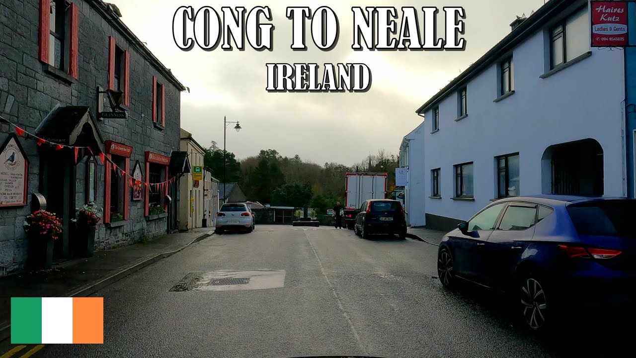 DRIVING from CONG VILLAGE to NEALE VILLAGE in IRELAND 🇮🇪 4K (60fps)