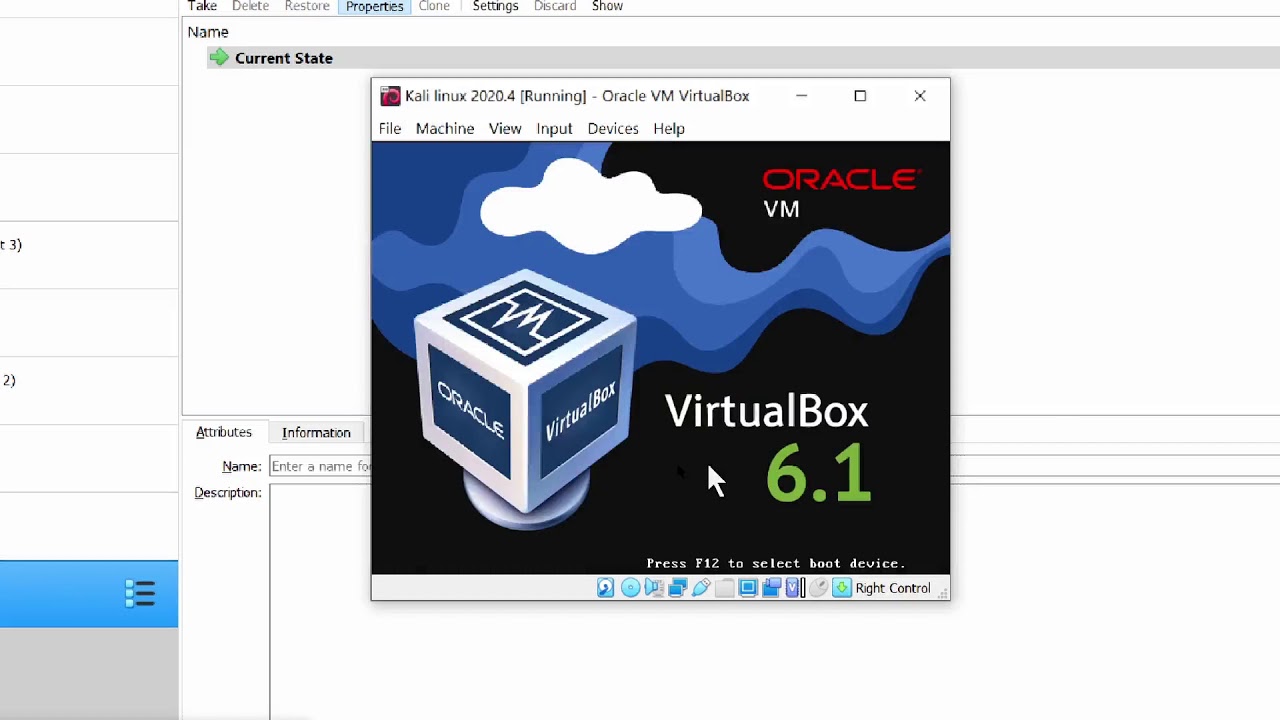 Kali 2020.4 szybka instalacja virtualbox.