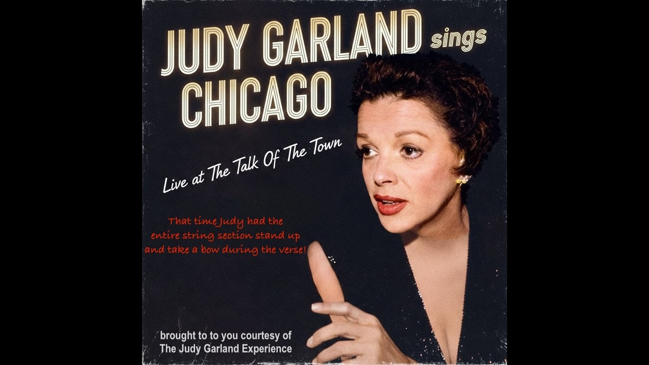 JUDY GARLAND at the TALK OF THE TOWN that time Judy had the string section stand up and bow mid-song