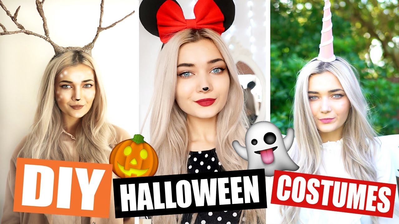 DIY LAST MINUTE HALLOWEEN COSTUMES! (EASY)