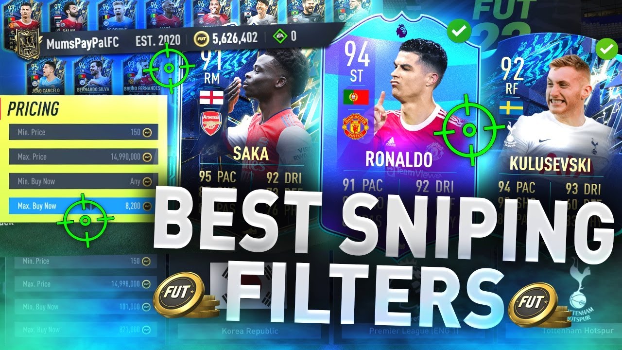 These Sniping Filters are INSANE! 🥶 (FIFA 22 BEST SNIPING FILTERS TO MAKE COINS)