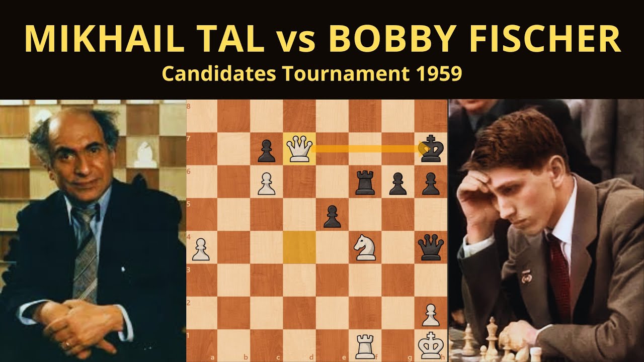 Mikhail Tal vs Bobby Fischer | Candidates Tournament 1959 | King’s Indian Defense
