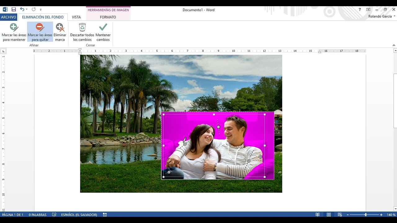 Word unir dos imagenes