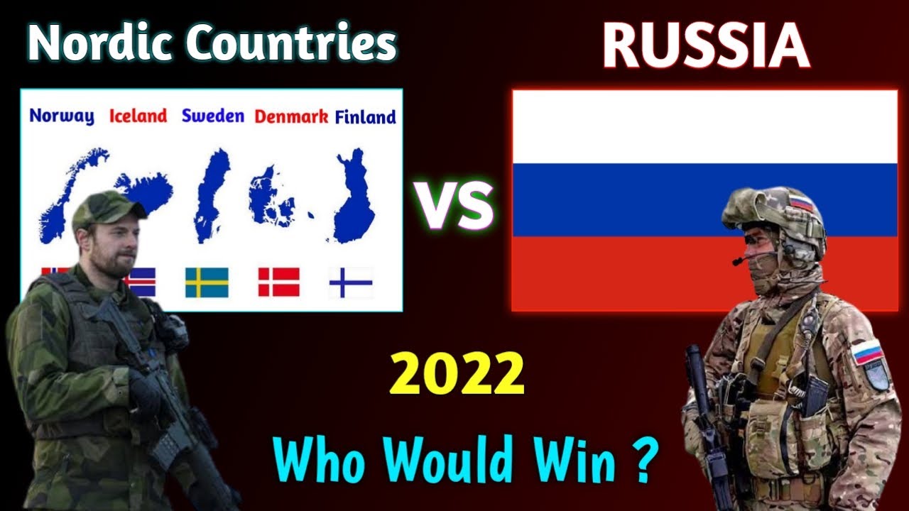 Nordic Countries vs Russia Military Power Comparison 2022 | Norway Denmark Sweden Finland vs Russia