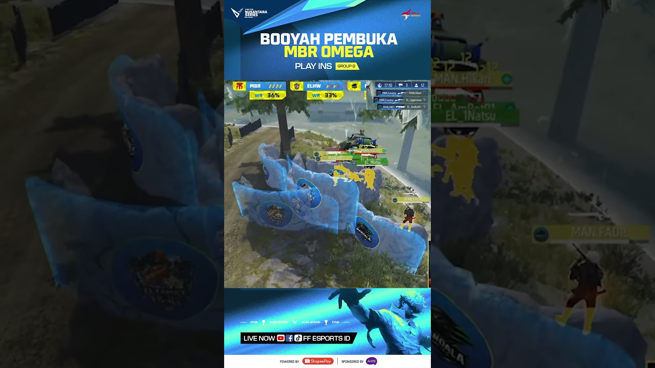 BOOYAH PEMBUKA MBR OMEGA #ffesportsid #ffns2026spring #ffns