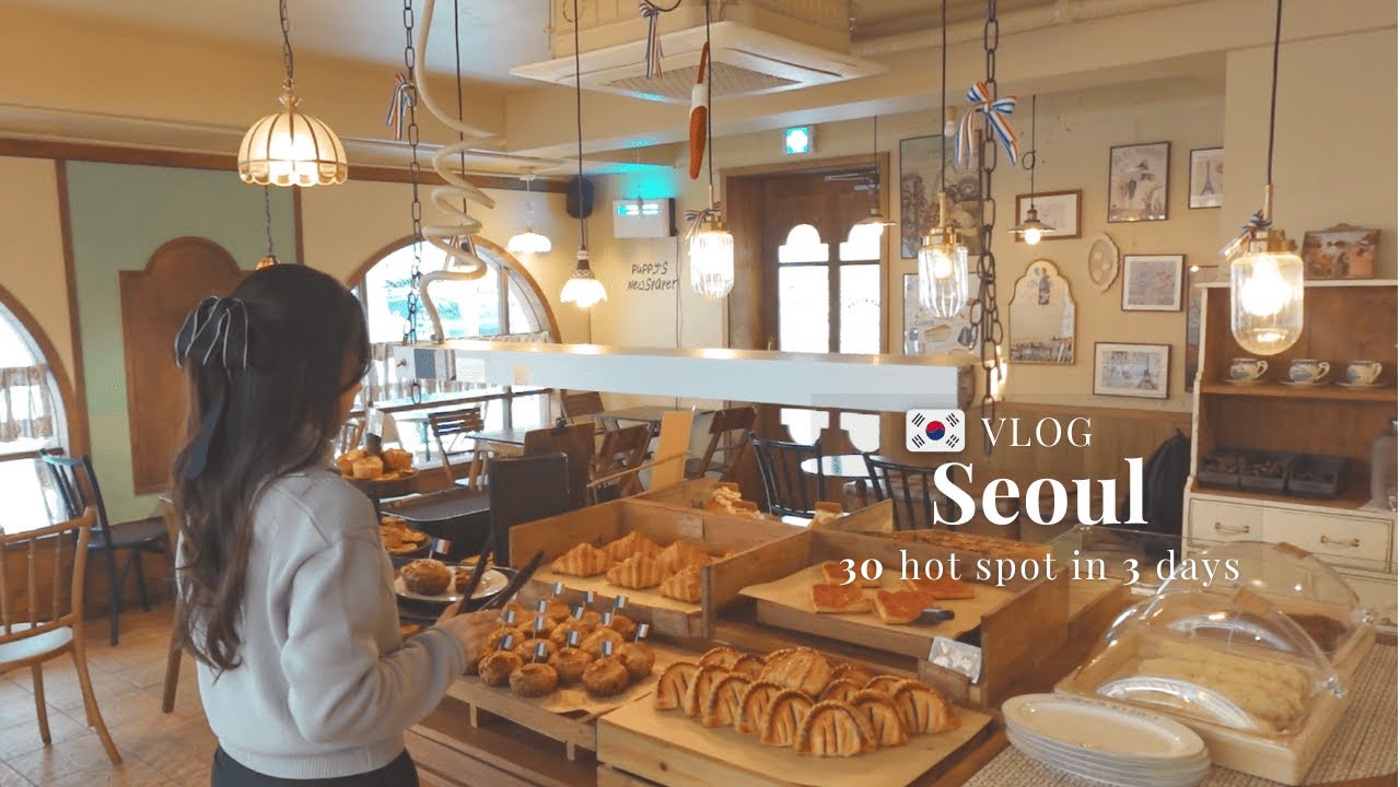 【Vlog Корея】30 мест | Популярные кафе ☕️ Разные товары 🧸 Волосы и макияж💄Гурман 🍽️ Songsu, Apgujeong