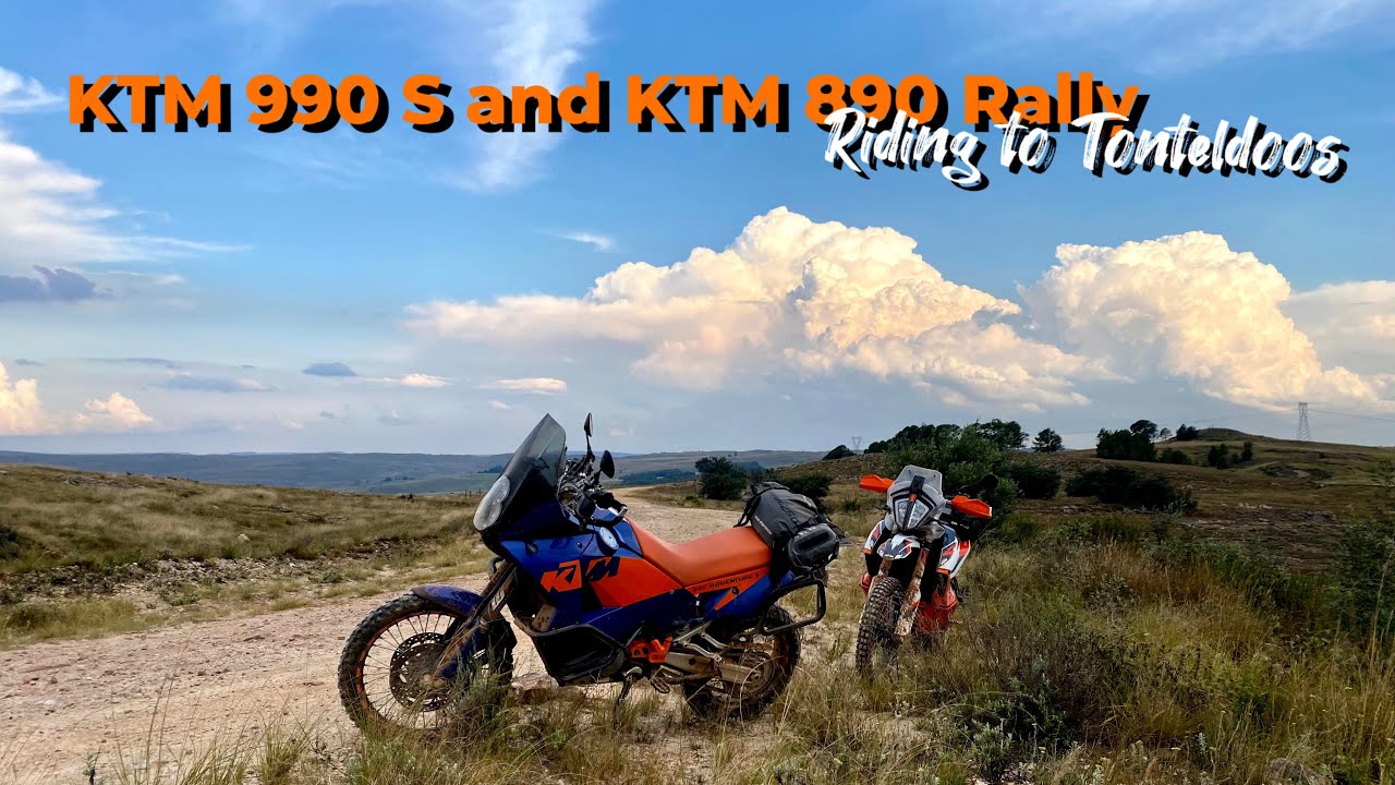 Riding to Tonteldoos KTM890Rally KTM950S