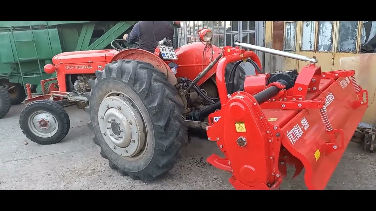 Massey  Ferguson 65 Çapalama ( Hidrolik Kaydırmalı Rotovatör )