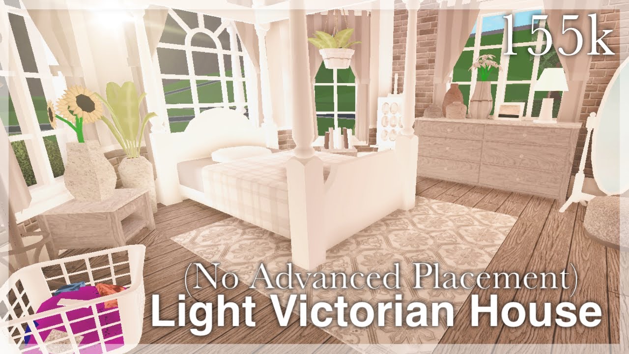 Bloxburg - Light Victorian House Speed-build (interior + full tour) No Advanced Placement