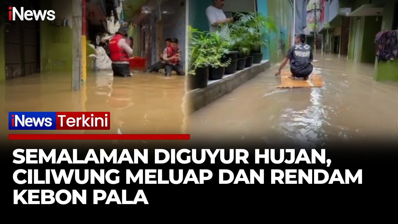 Kebon Pala Jaktim Dikepung Banjir! Ciliwung Meluap Usai Hujan Semalaman | iNews Terkini 20/2