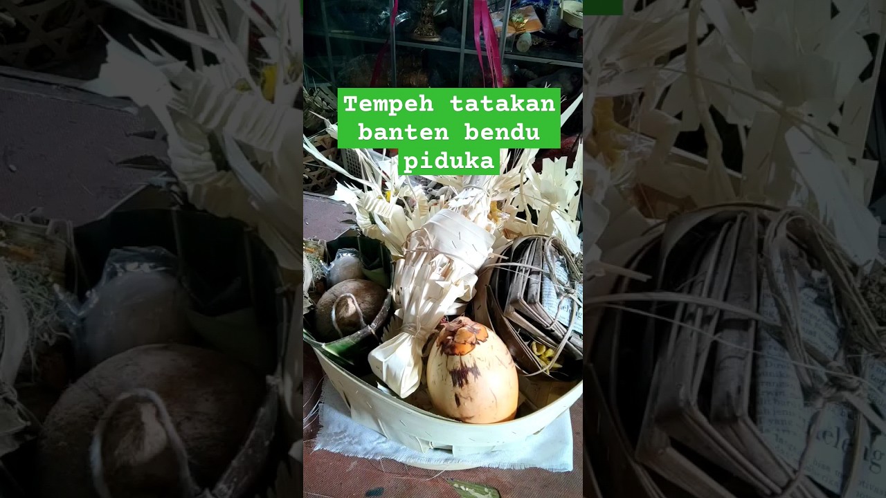 Tempeh, tatakan banten bendu dan guru Piduka 