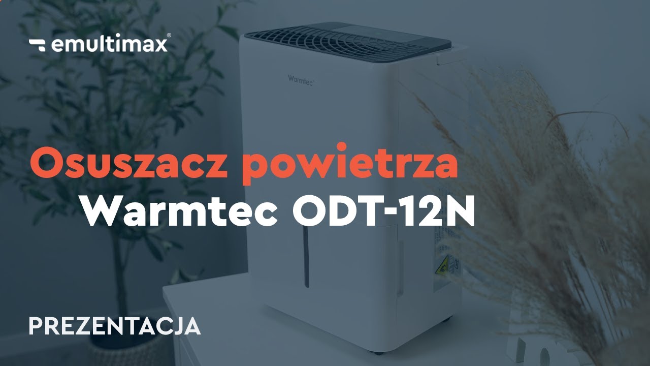 Osuszacz powietrza Warmtec ODT-12N - najmniejszy domowy osuszacz