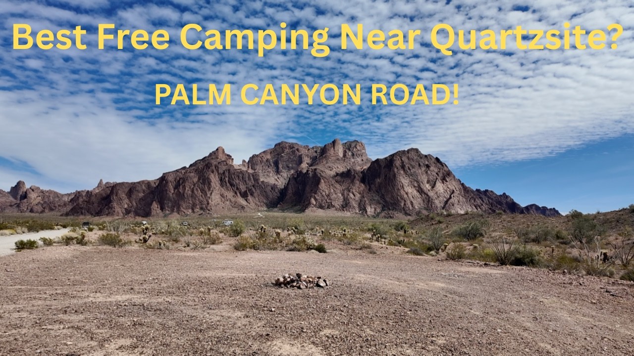 Best Free Camping Near Quartzsite?/PALM CANYON ROAD!