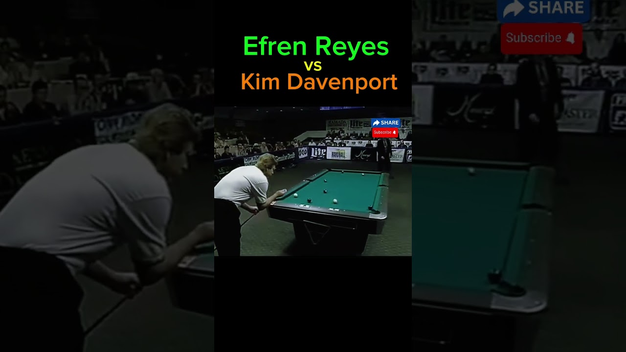 🐯 EXPERT  MOVE  by Efren Reyes against Kim Davenport