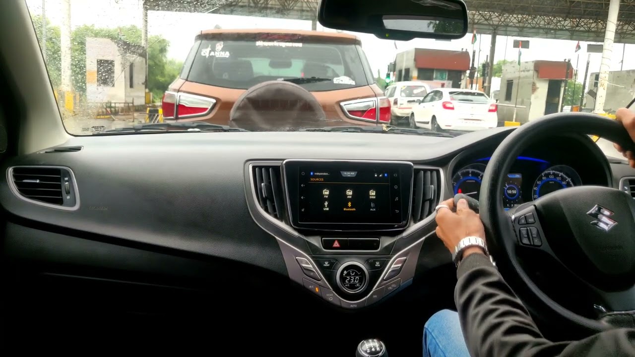 Barish ❤️ Car Driving || Rain + Old song + High speed = ❤️😇 || Baleno car driving status || #rain