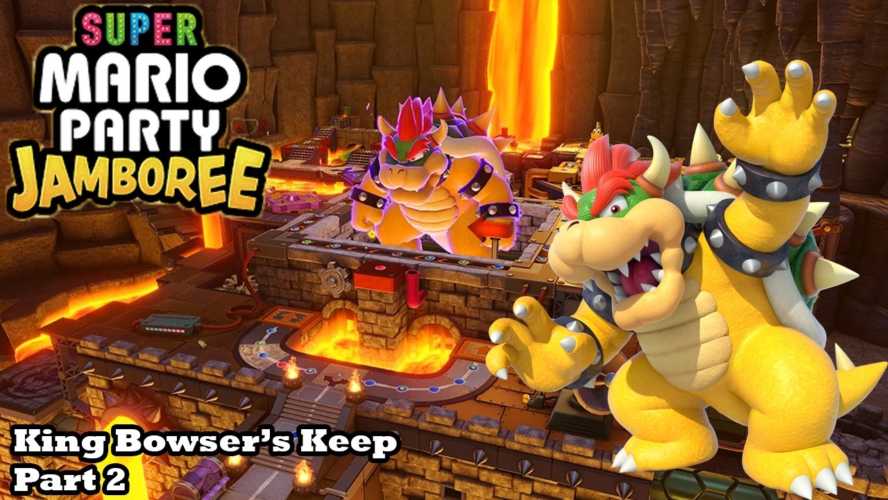 Слим играет в Super Mario Party Jamboree - Крепость Короля Боузера - Часть 2/4