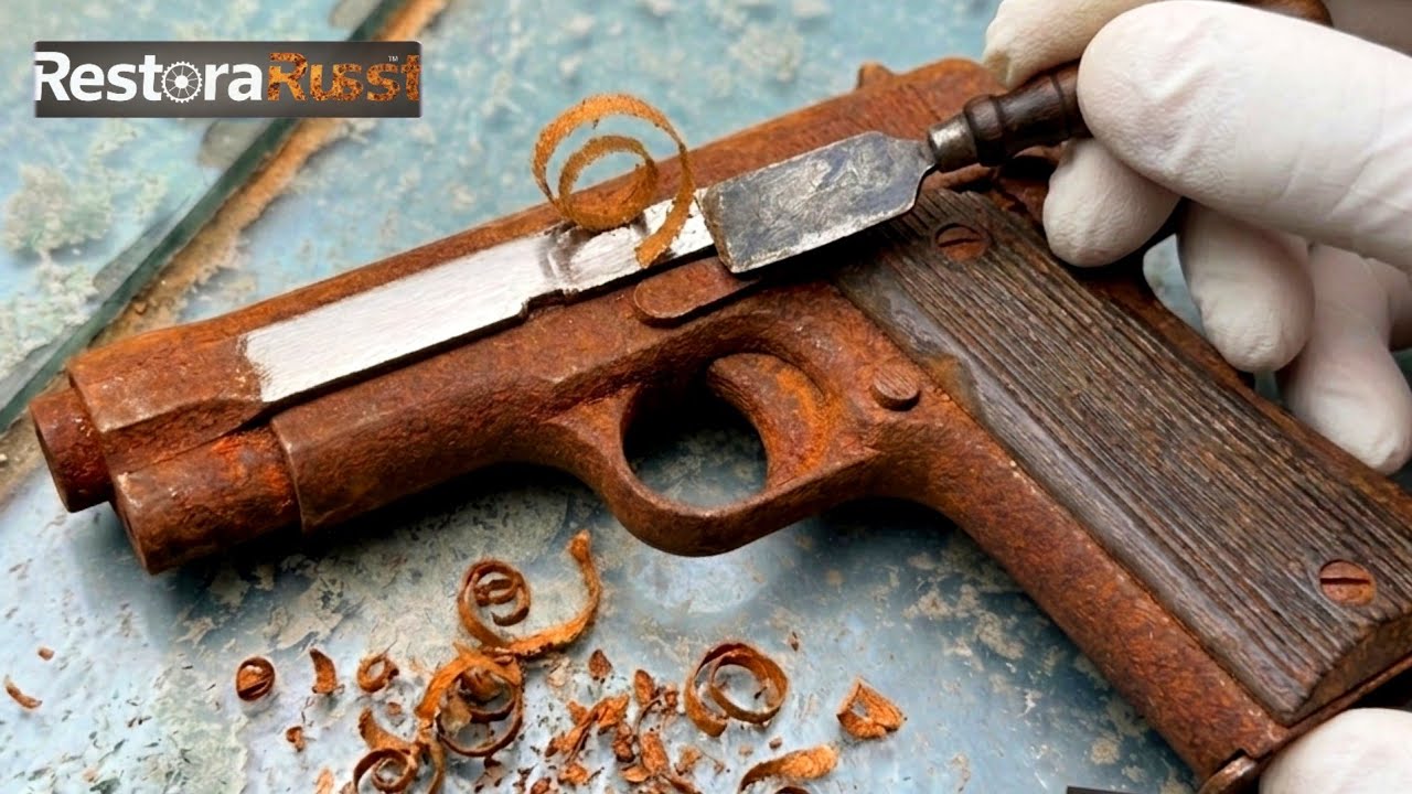 Italian Pocket Pistol Restoration | Vintage Mini Pistol Restoration video