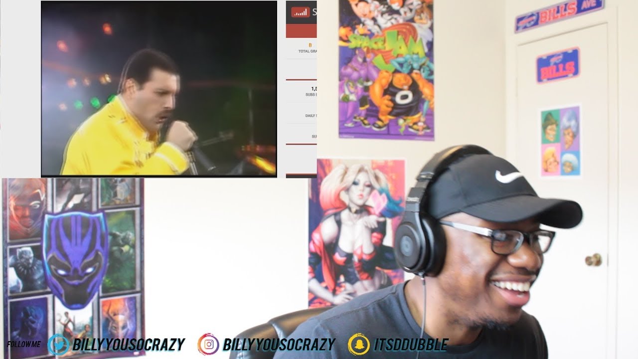 Queen - One Vision (Live at Wembley) REACTION! BEST PERFORMANCE HANDS DOWN