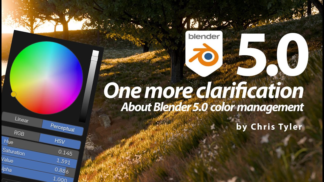 Управление цветом в Blender 5. Это не так уж и сложно...