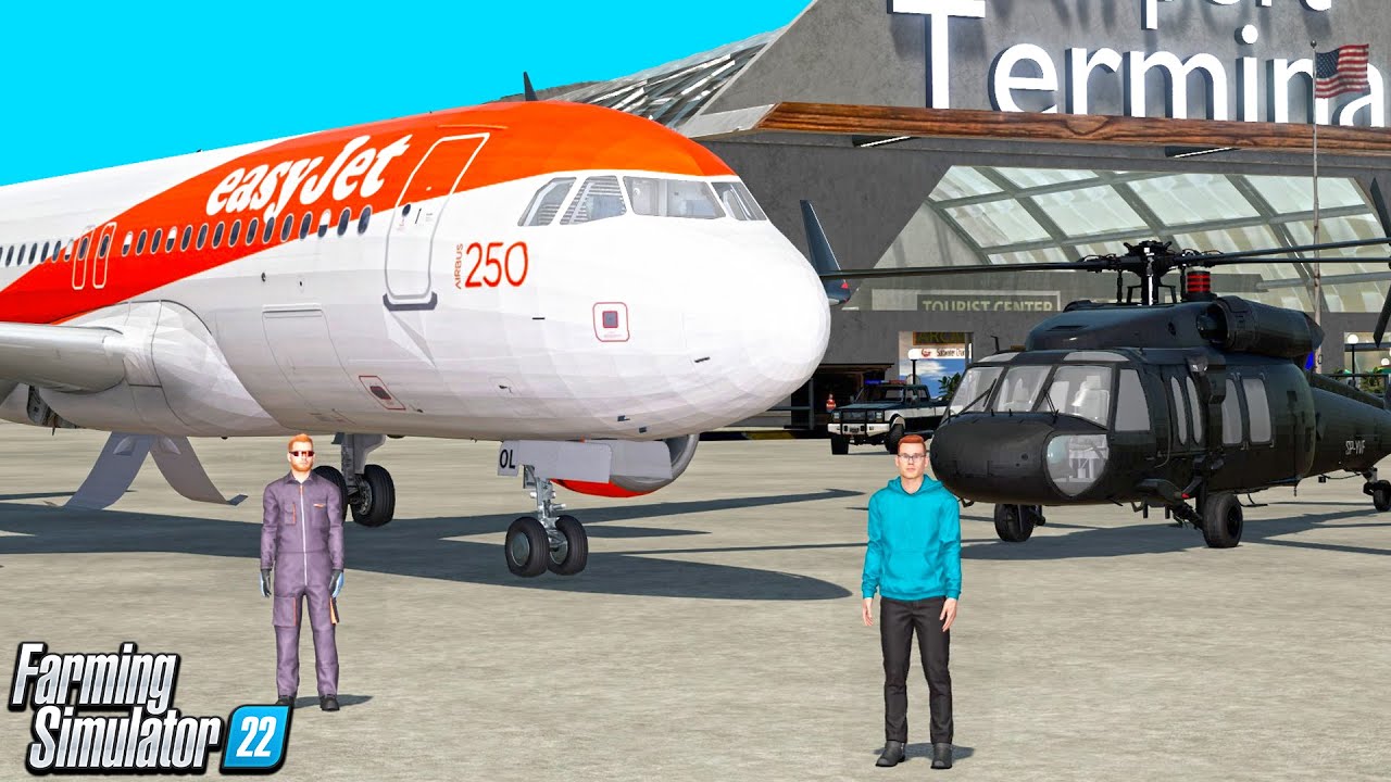 I BUILT A $3,000,000 INTERNATIONAL AIRPORT | CAN WE MAKE BILLIONS? FARMING SIMULATOR 22