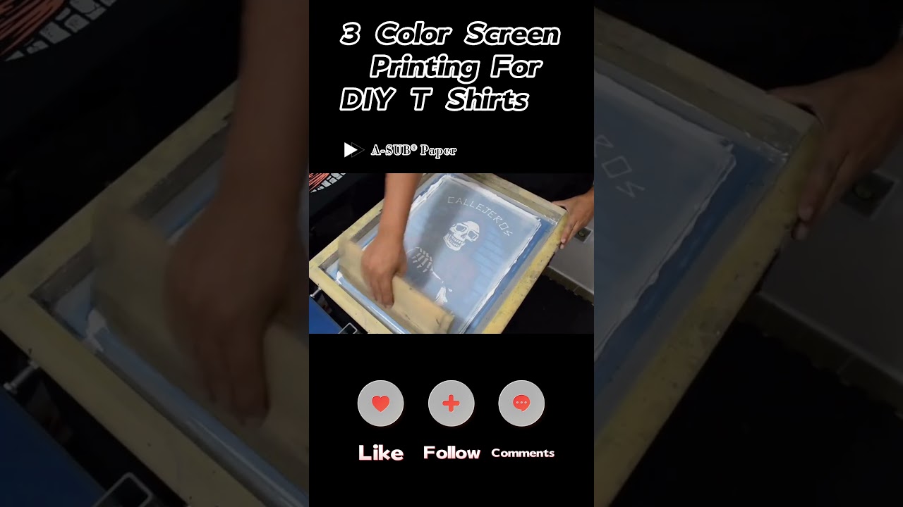 3 Color Screen Printing | Silk Screen Printing | Tutorial | DIY Silk Screen Printing | A-SUB&reg; Paper