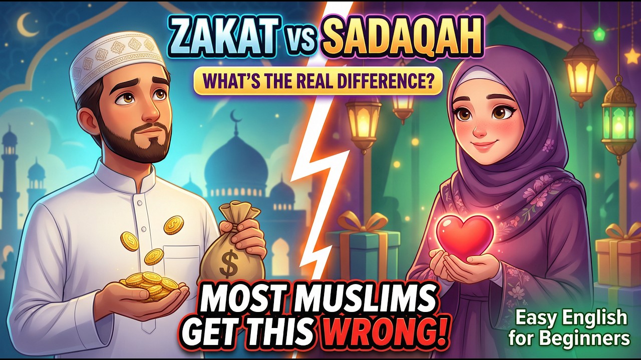 Zakat vs Sadaqah | The Quranic Difference Most Muslims Don’t Know | Easy English | Speaking Practice