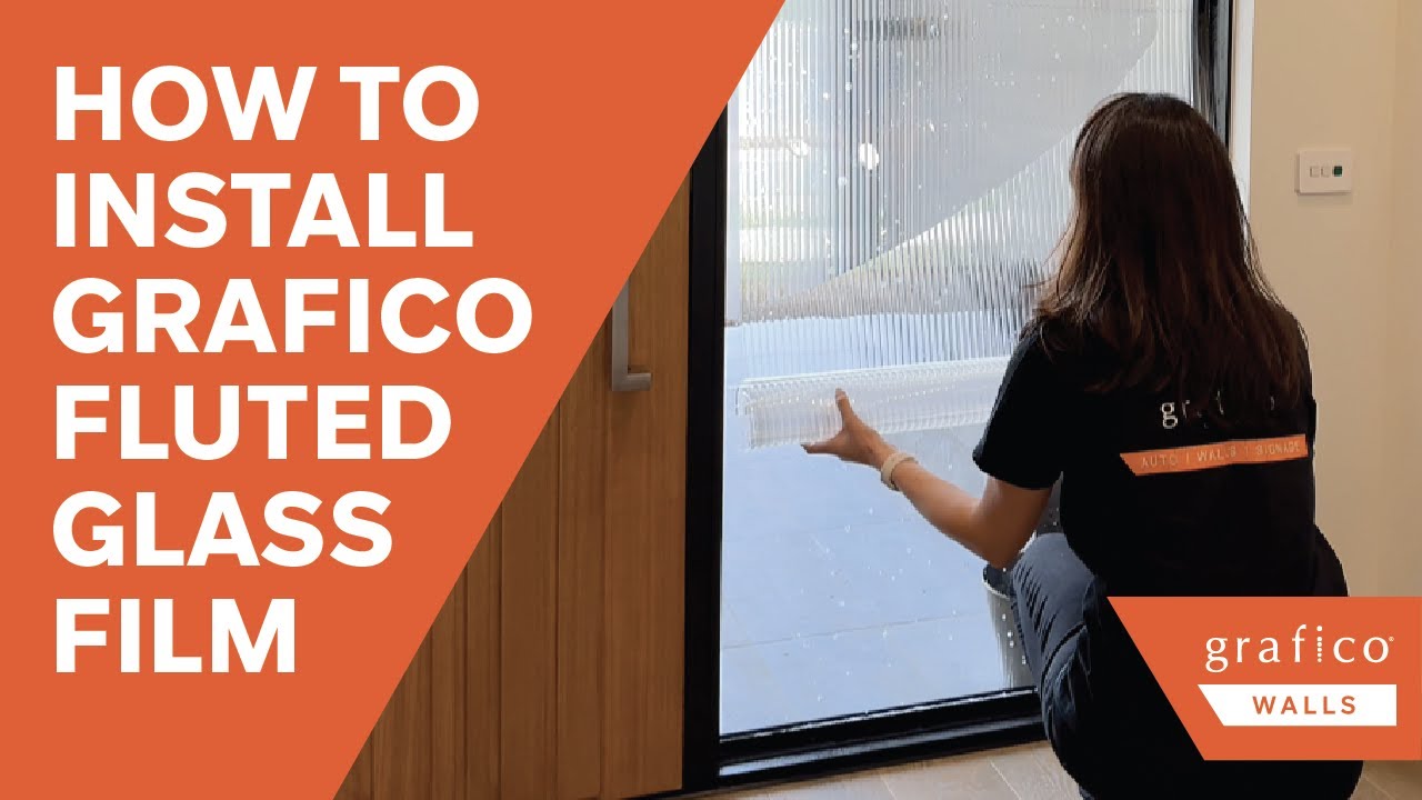 How to install Grafico fluted/reeded glass film