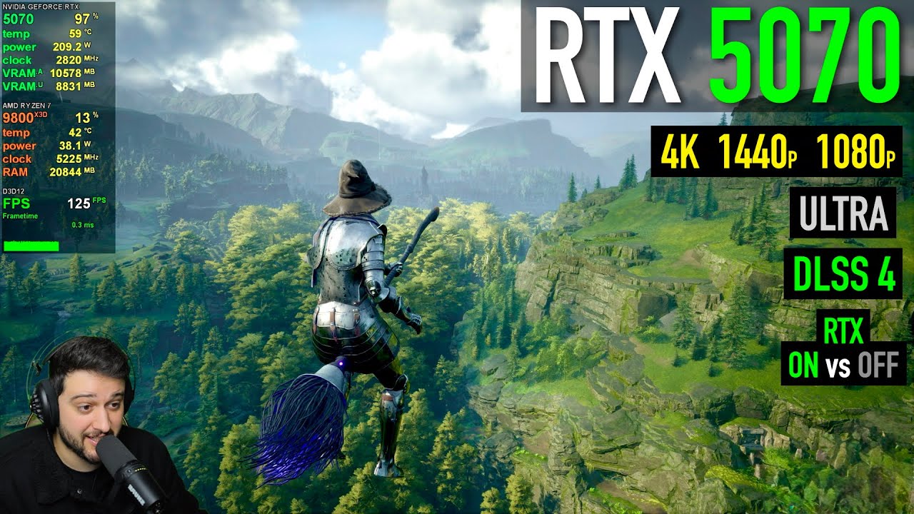 RTX 5070 - Hogwarts Legacy - Great Performance! (except for RT...)