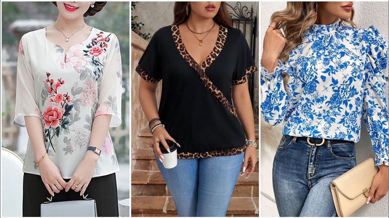 Fashion 2026 PRETTY BLOUSES 100 Ideas for pretty blouses Casual MODELS 25/26 #fashion #shirts #style