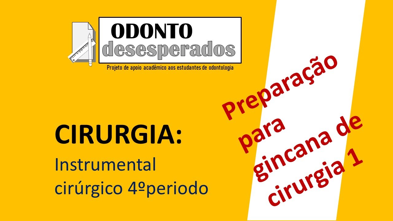 ✅🤔Cirurgia 1 - TREINAMENTO PARA GINCANA DE INSTRUMENTAL CIRÚRGICO