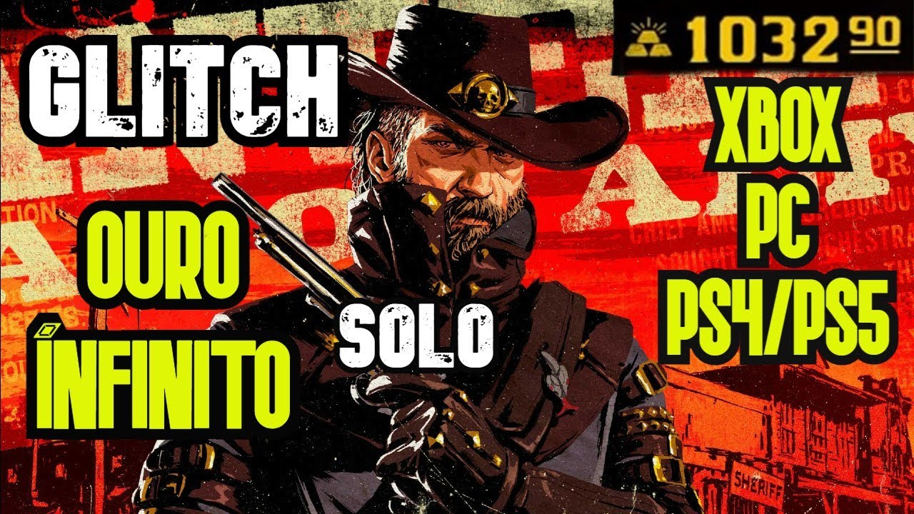 GLITCH do OURO ÍNFINITO [SOLO] RED DEAD ONLINE.