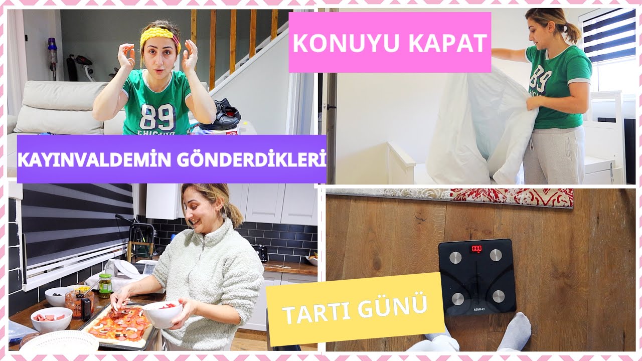 HER AİLEDE KAVGA DÖVÜŞ OLUR 🤯 KADIN OLMAZSA EVİN HALİ YAŞ 🤬 PIZZA🍕TARTI KİLO VER 😤 günlükvlog